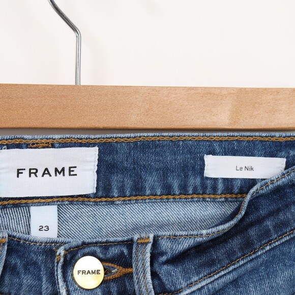 VGC Frame Distressed Skinny le nik jeans - Picture 7 of 8